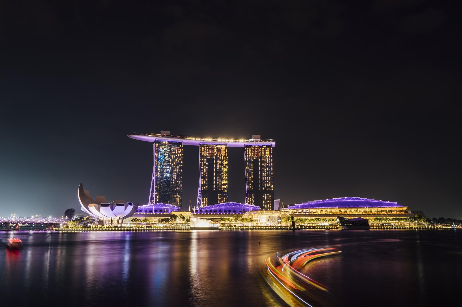 Marina Bay Sands Night Singapore Wall Art