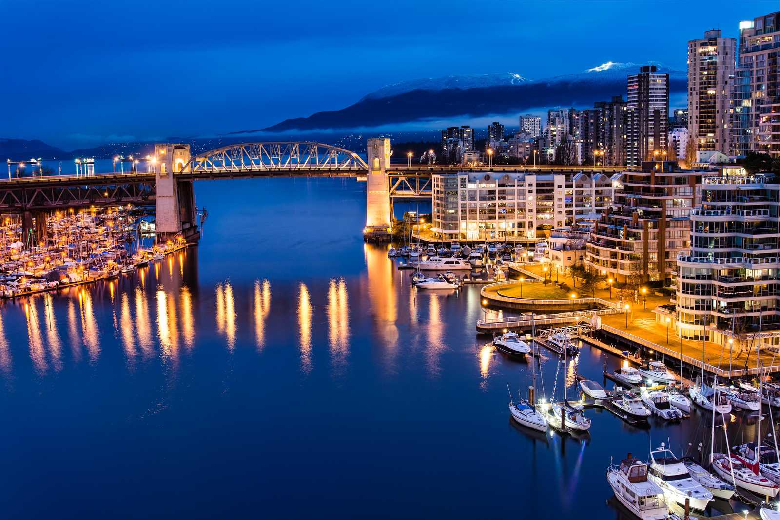 Vancouver Skyline & Bridge Wall Art