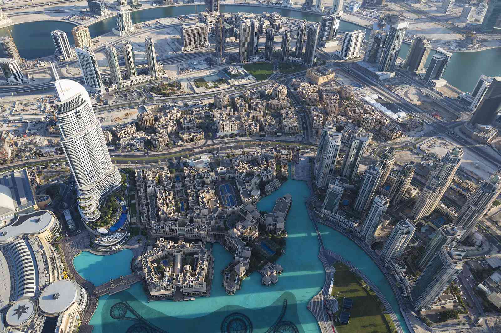 Dubai Skyline Aerial View Wall Art