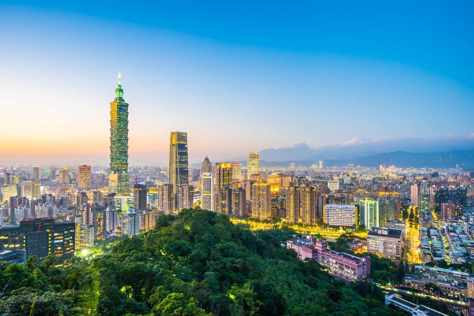 Taipei 101 Cityscape Wall Art
