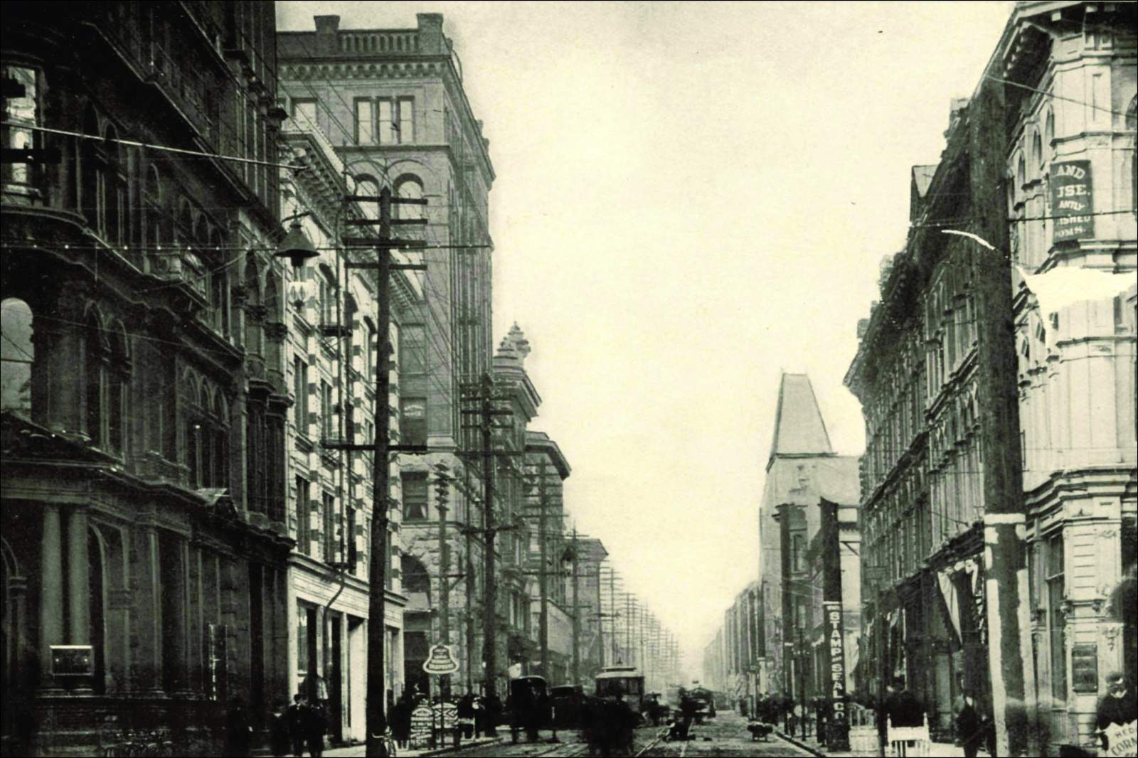 Vintage City Streetscape Wall Art
