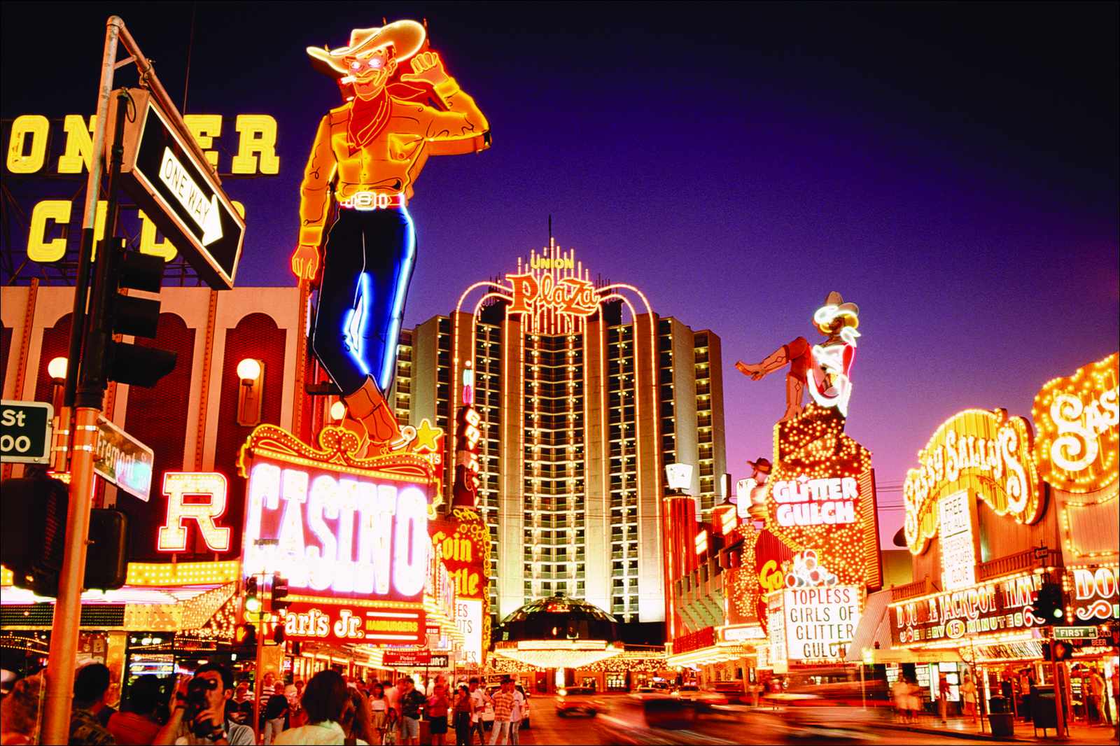 Vibrant Las Vegas Neon Cowboy Wall Art