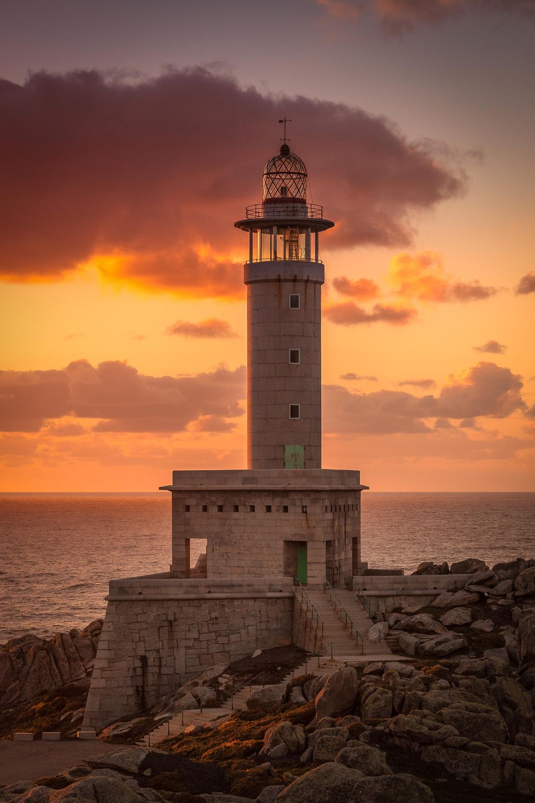 Serene Lighthouse Sunset Wall Art - Coastal Wall Art
