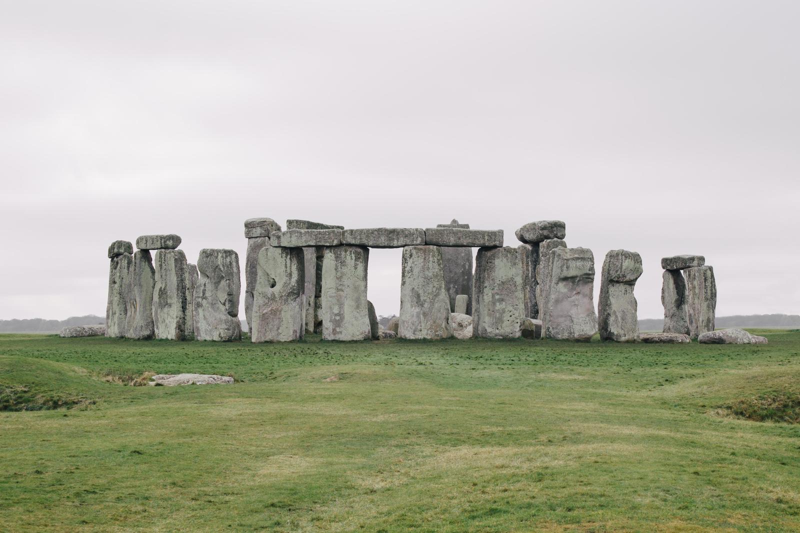 Misty Stonehenge Ancient Rocks Wall Art