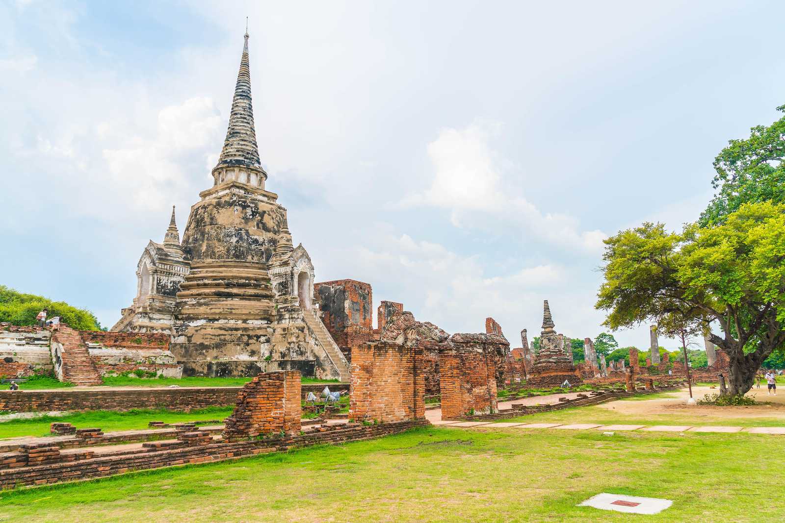 Ancient Thai Temple Ruins Wall Art