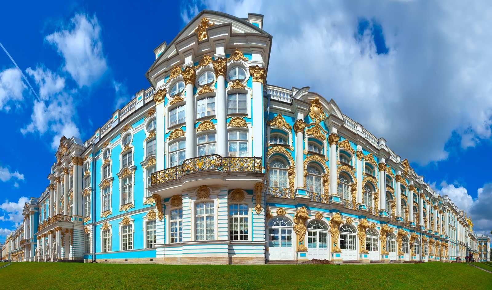 Baroque Palace Blue & Gold Wall Art