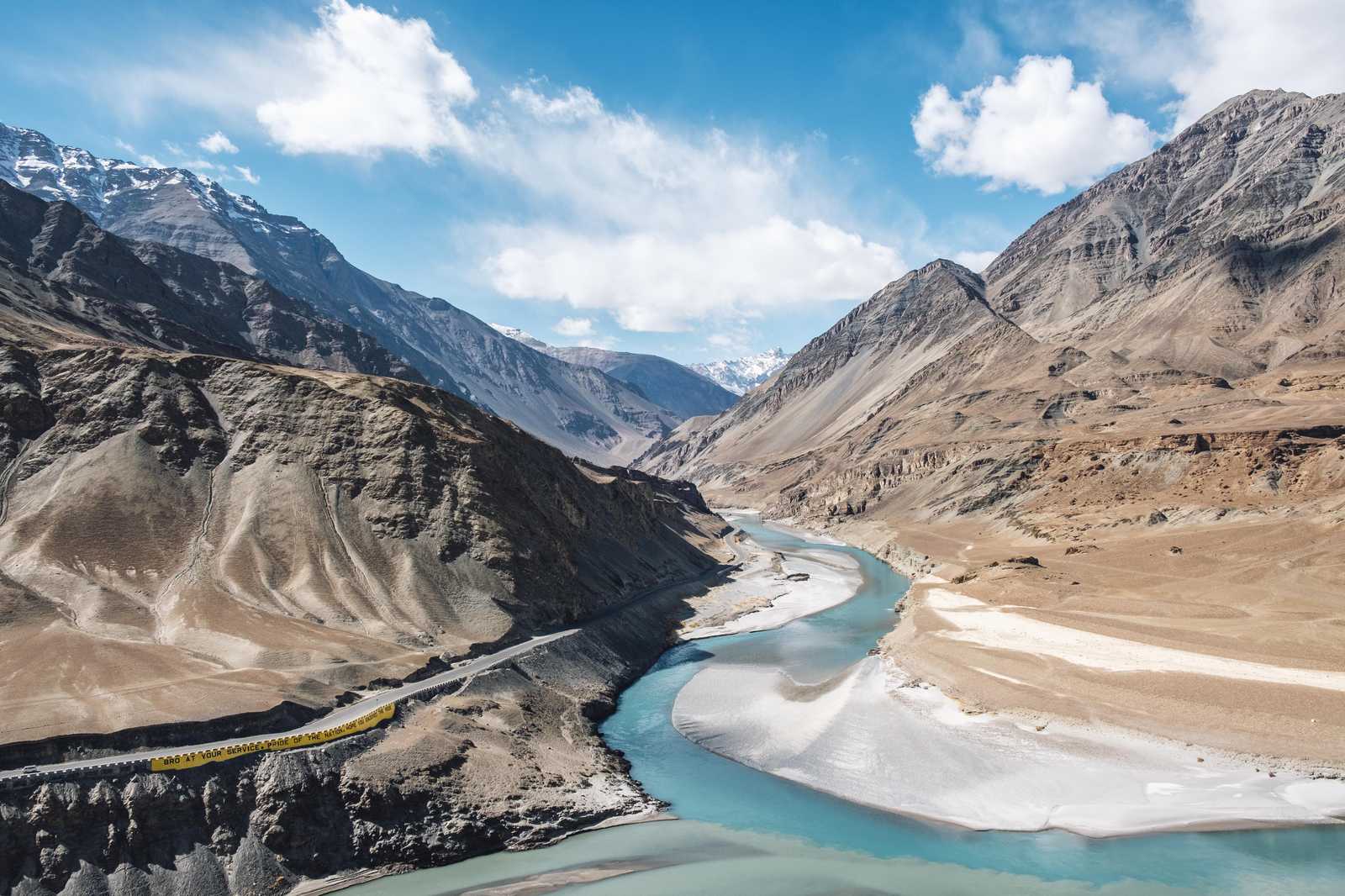Serene Mountain River Landscape Wall Art