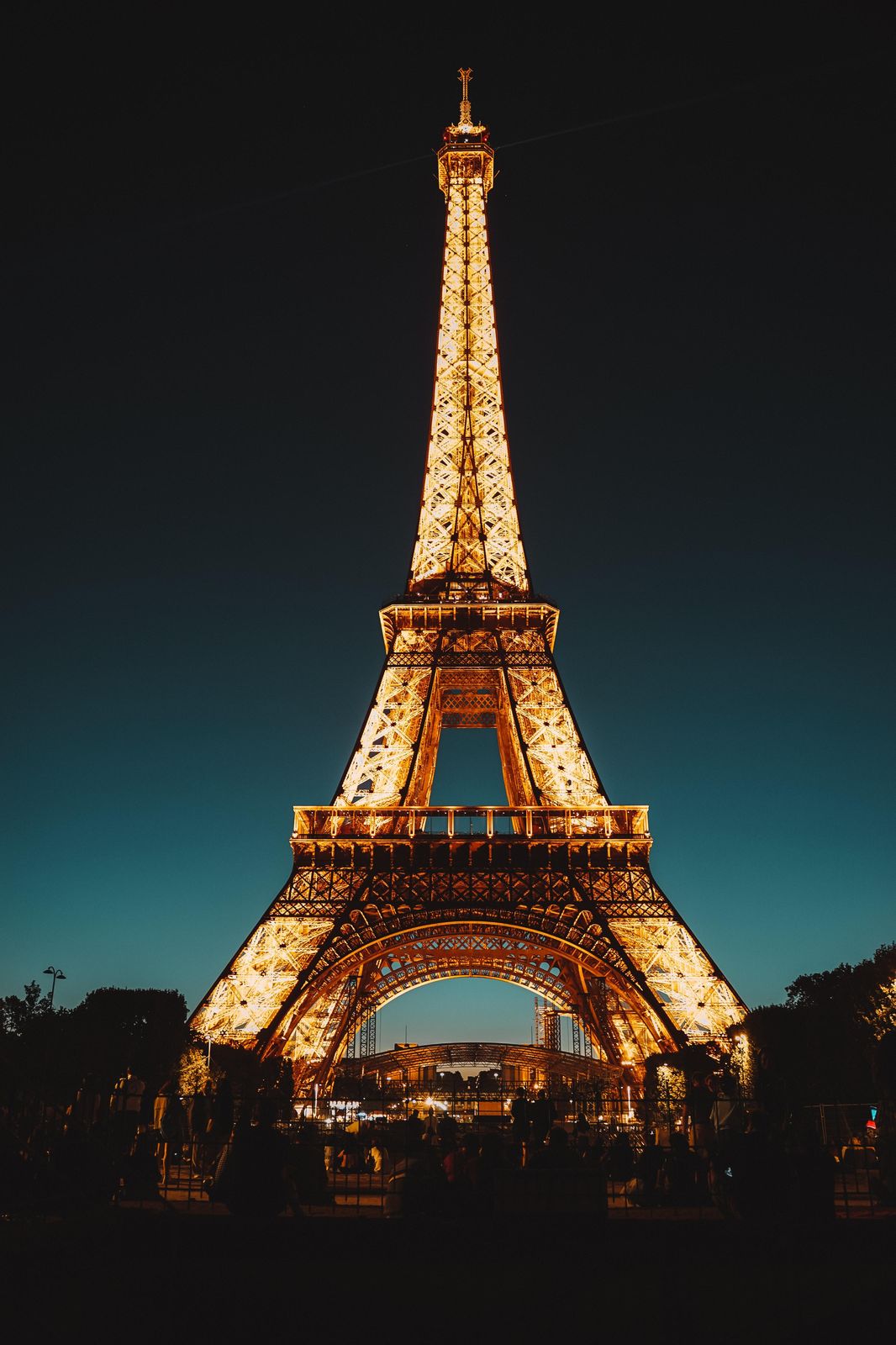 Eiffel Tower Paris at Night Wall Art
