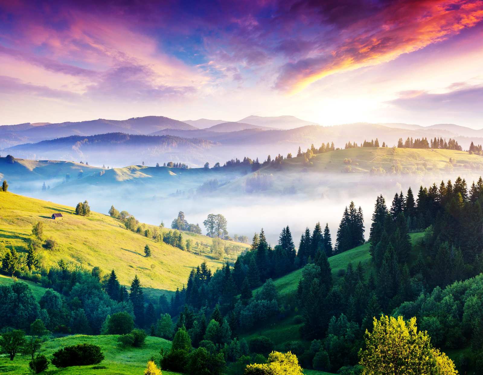 Serene Mountain Landscape Wall Art