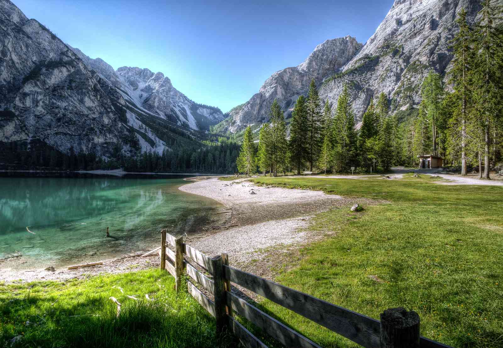 Serene Mountain Lake Landscape Wall Art