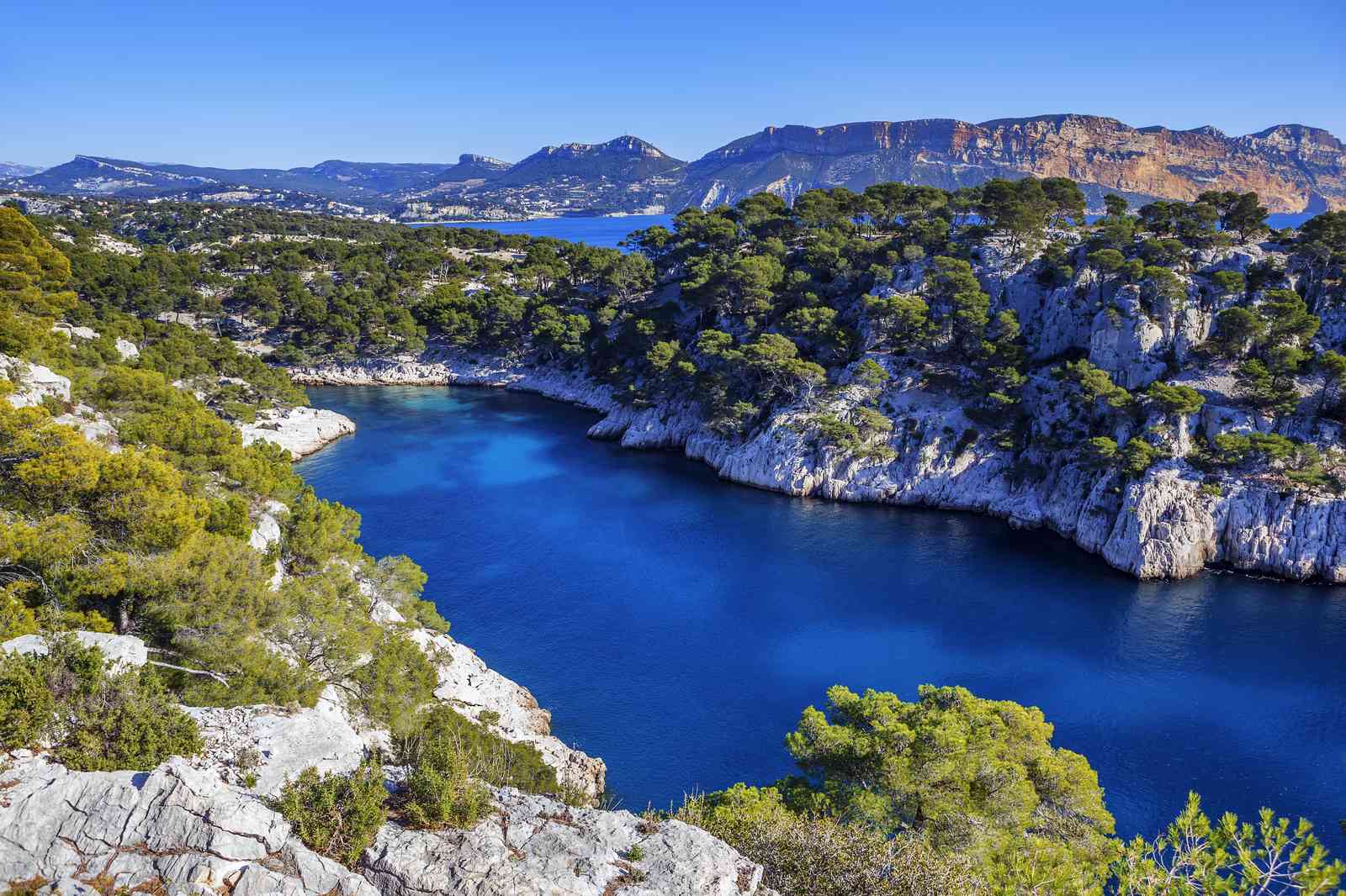 Azure Calanques Coastal Landscape Wall Art