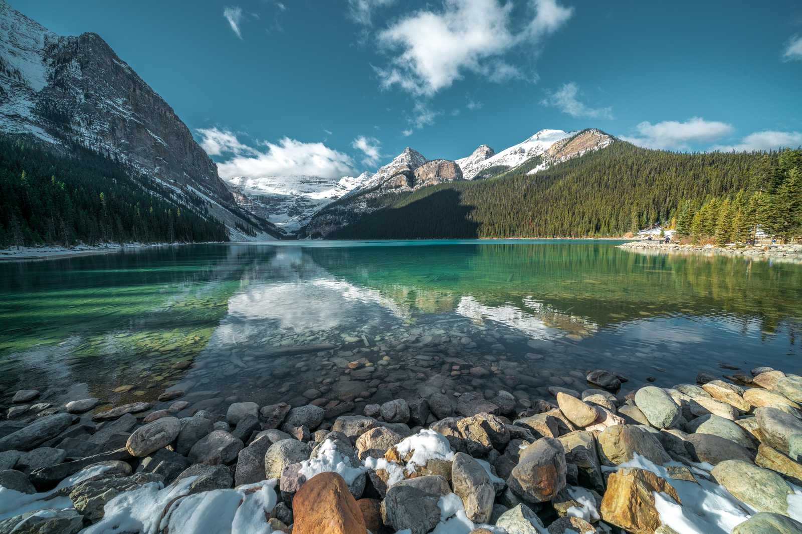 Serene Mountain Lake Landscape Wall Art
