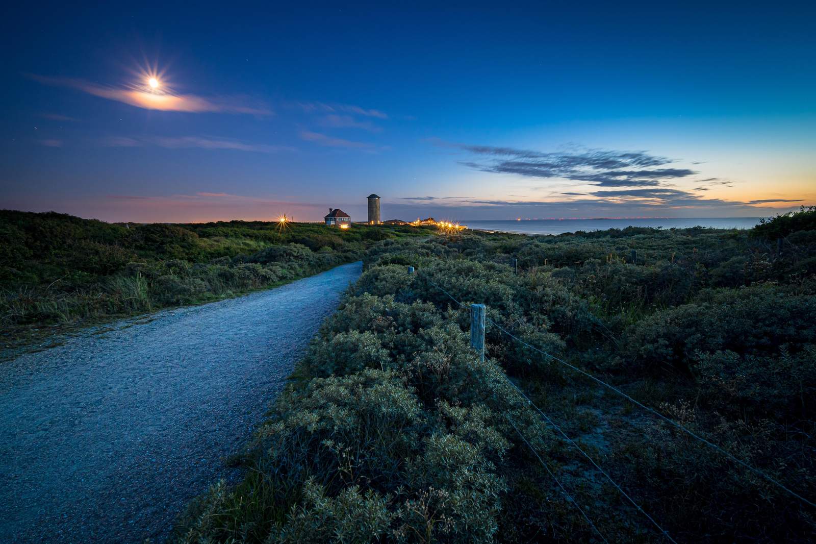 Coastal Moonlit Path Wall Art