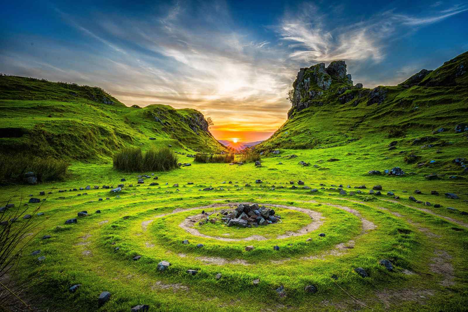 Enchanting Scottish Landscape Sunset Wall Art