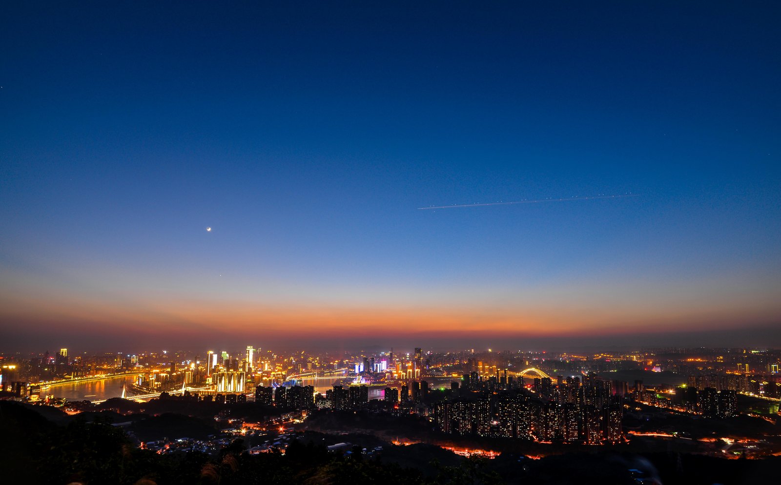 Cityscape at Dusk Wall Art