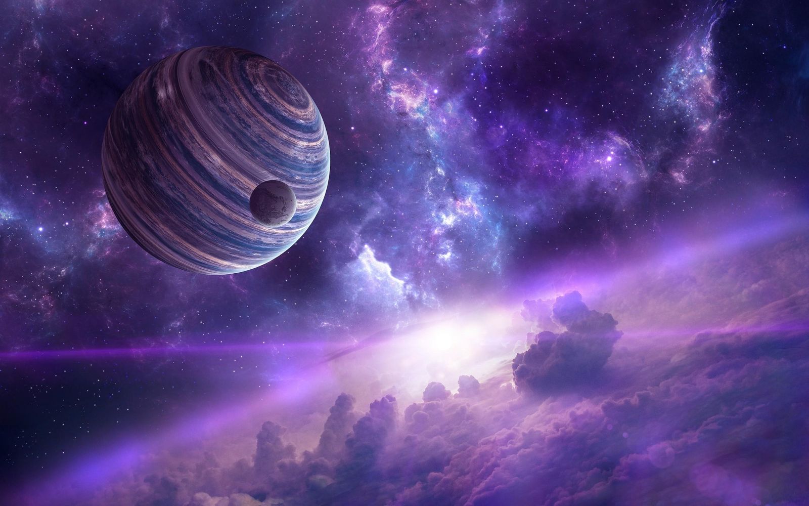 Galactic Nebula Planet Wall Art