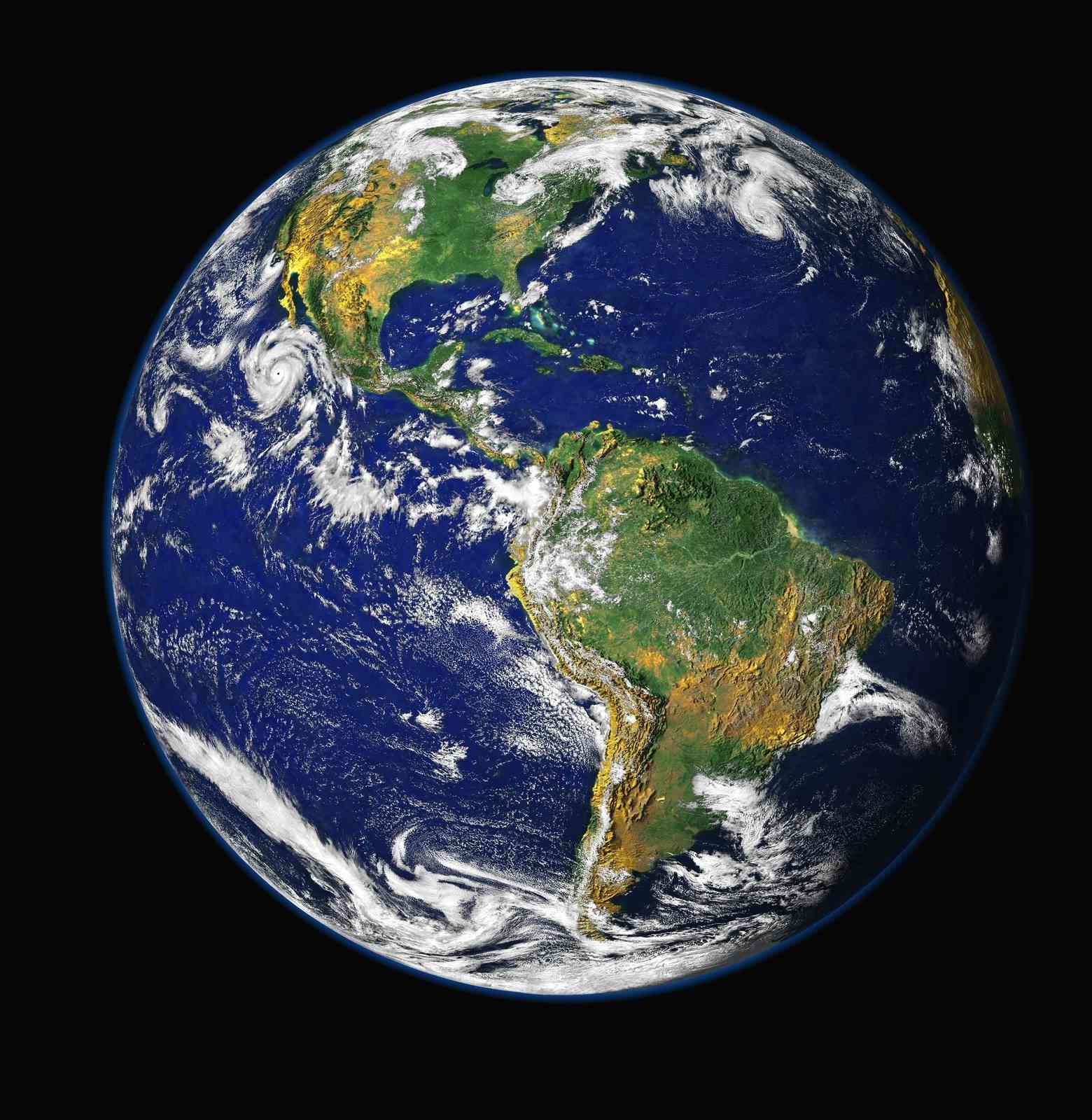 Planet Earth & Hurricane Wall Art