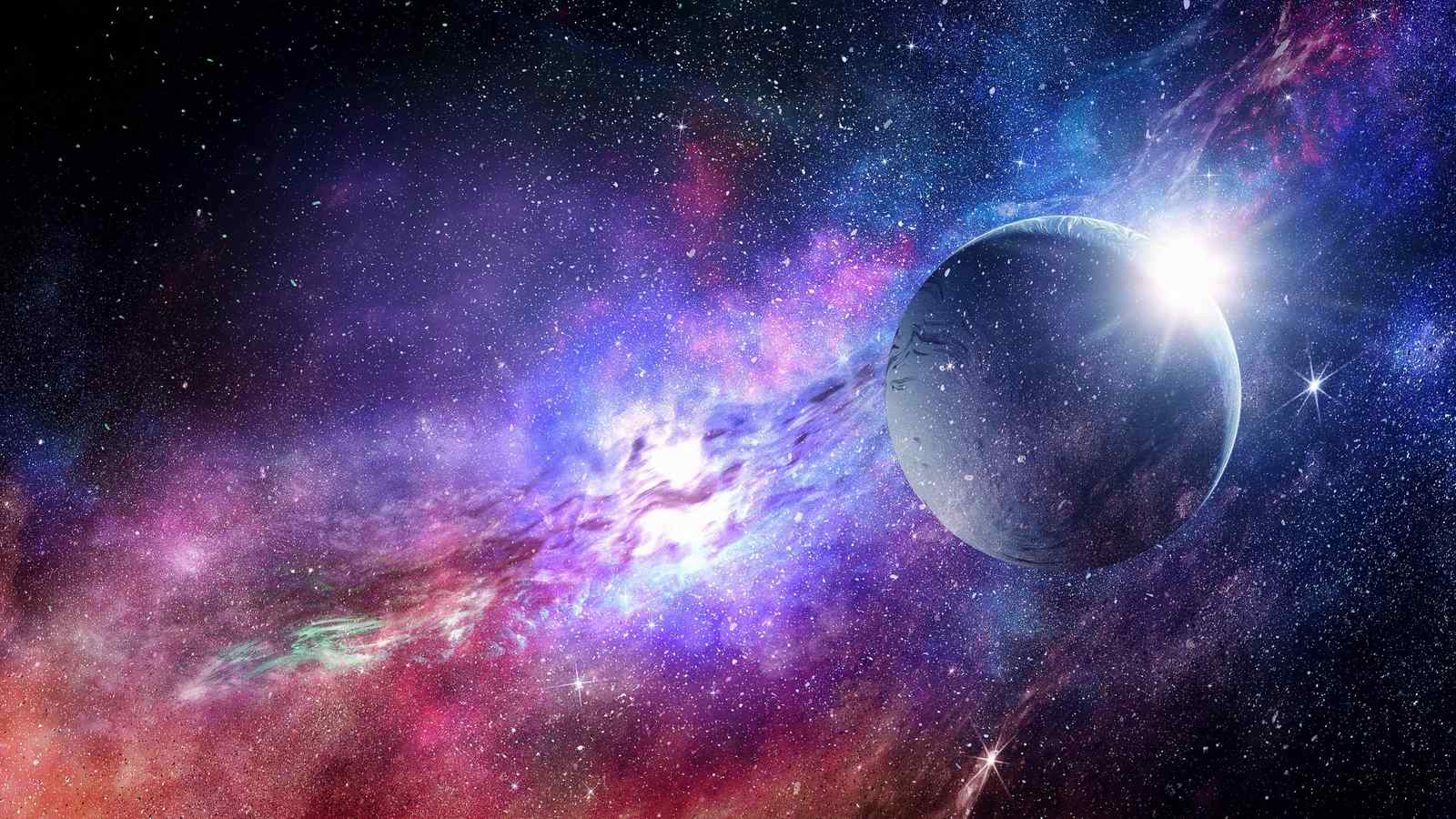 Cosmic Nebula & Planet Wall Art