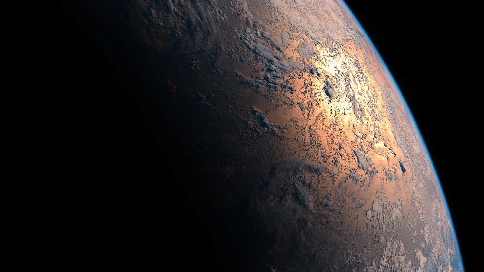 Earth Sunrise View Wall Art Wall Art