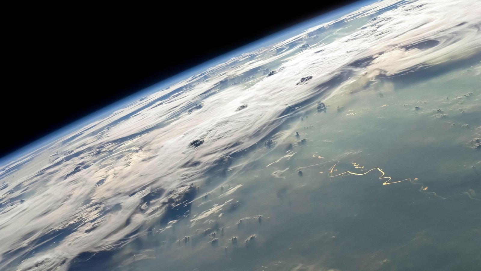 Earth Orbit Serenity: Stunning Cloudscapes Wall Art