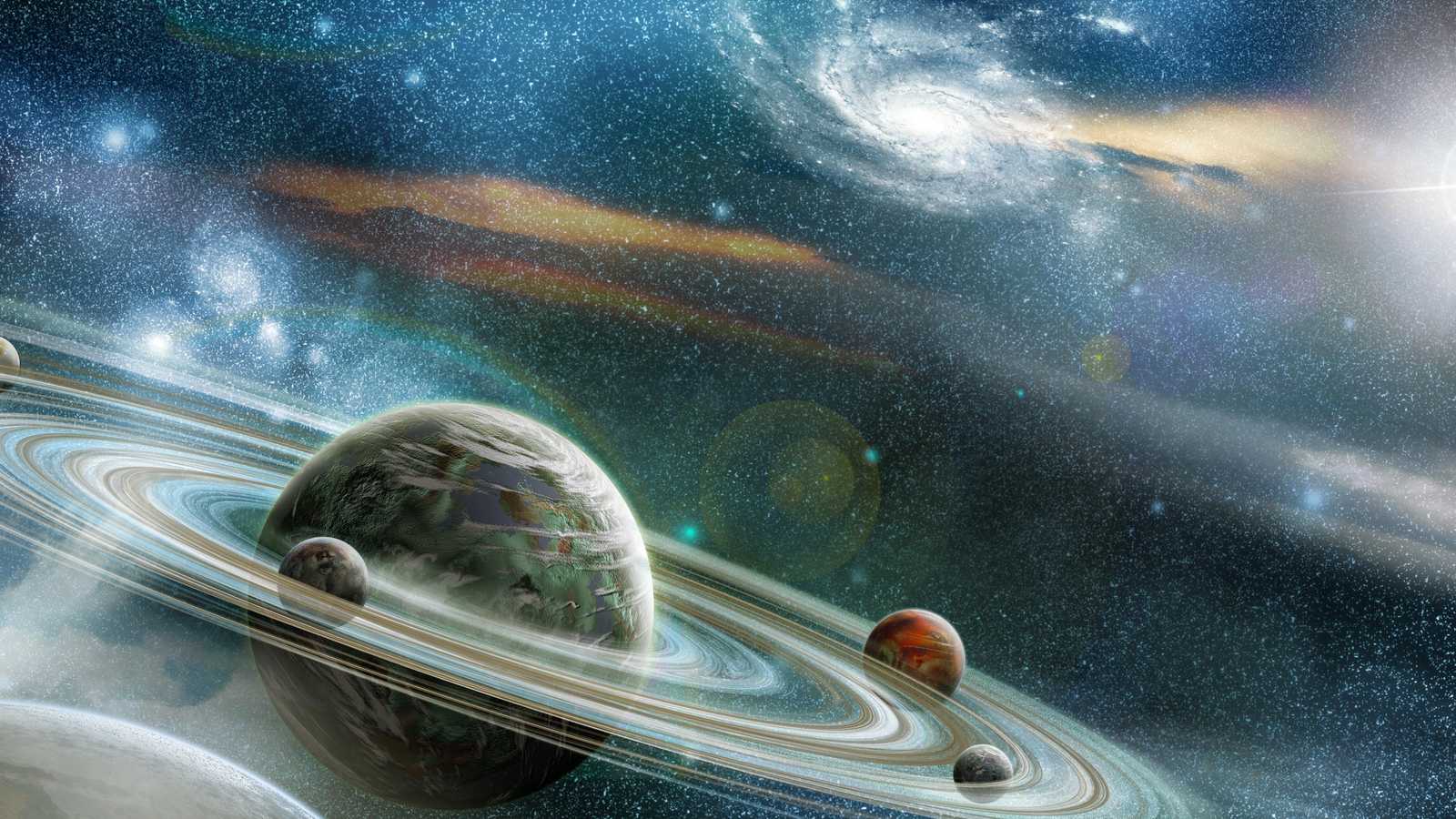 Majestic Galaxy Planets Wall Art