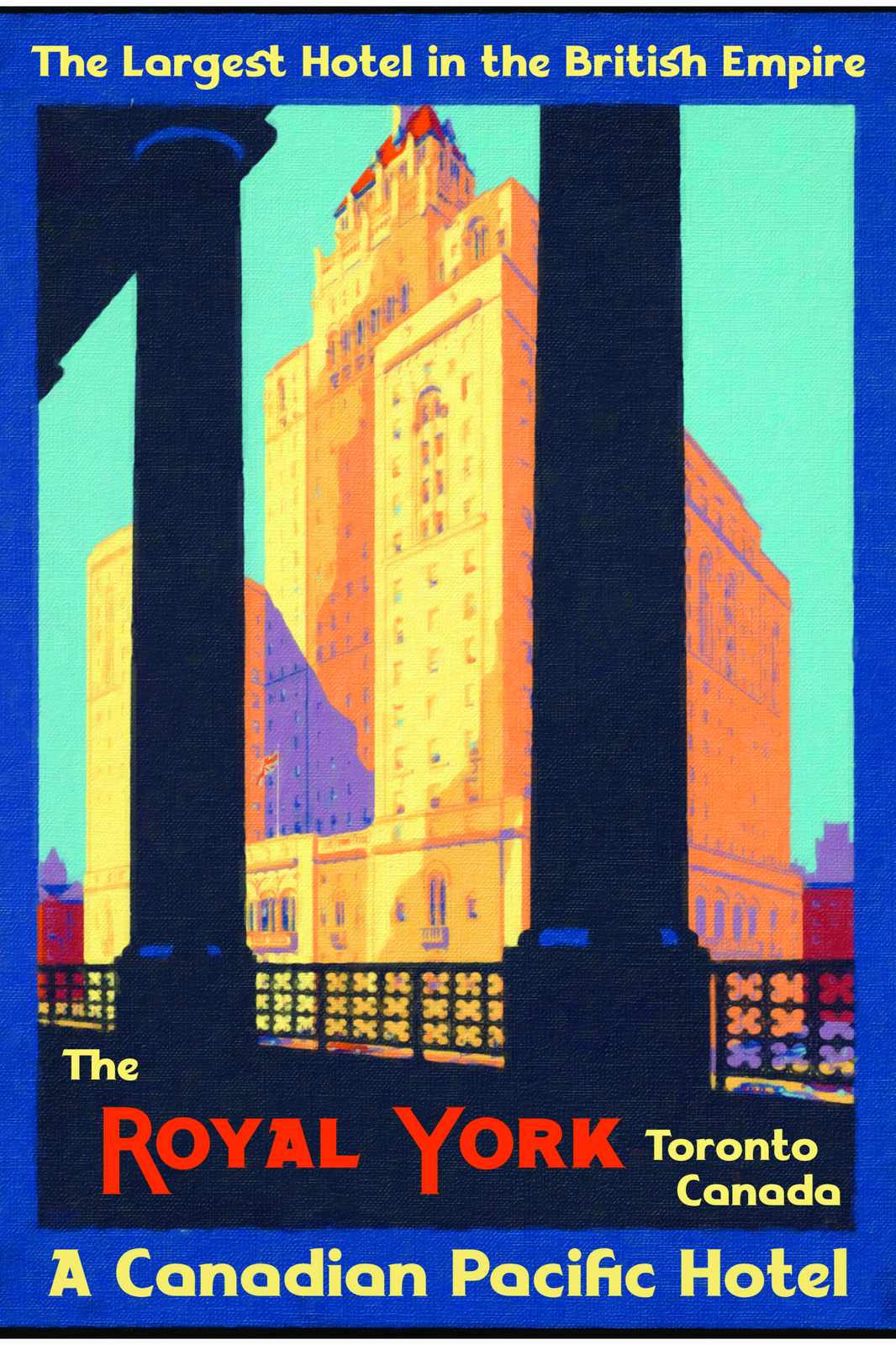 Vintage Royal York Hotel Toronto Wall Art