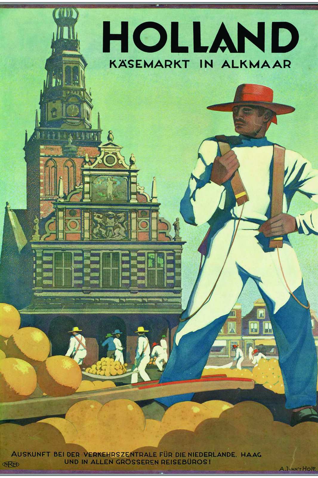 Vintage Holland Cheese Market Wall Art