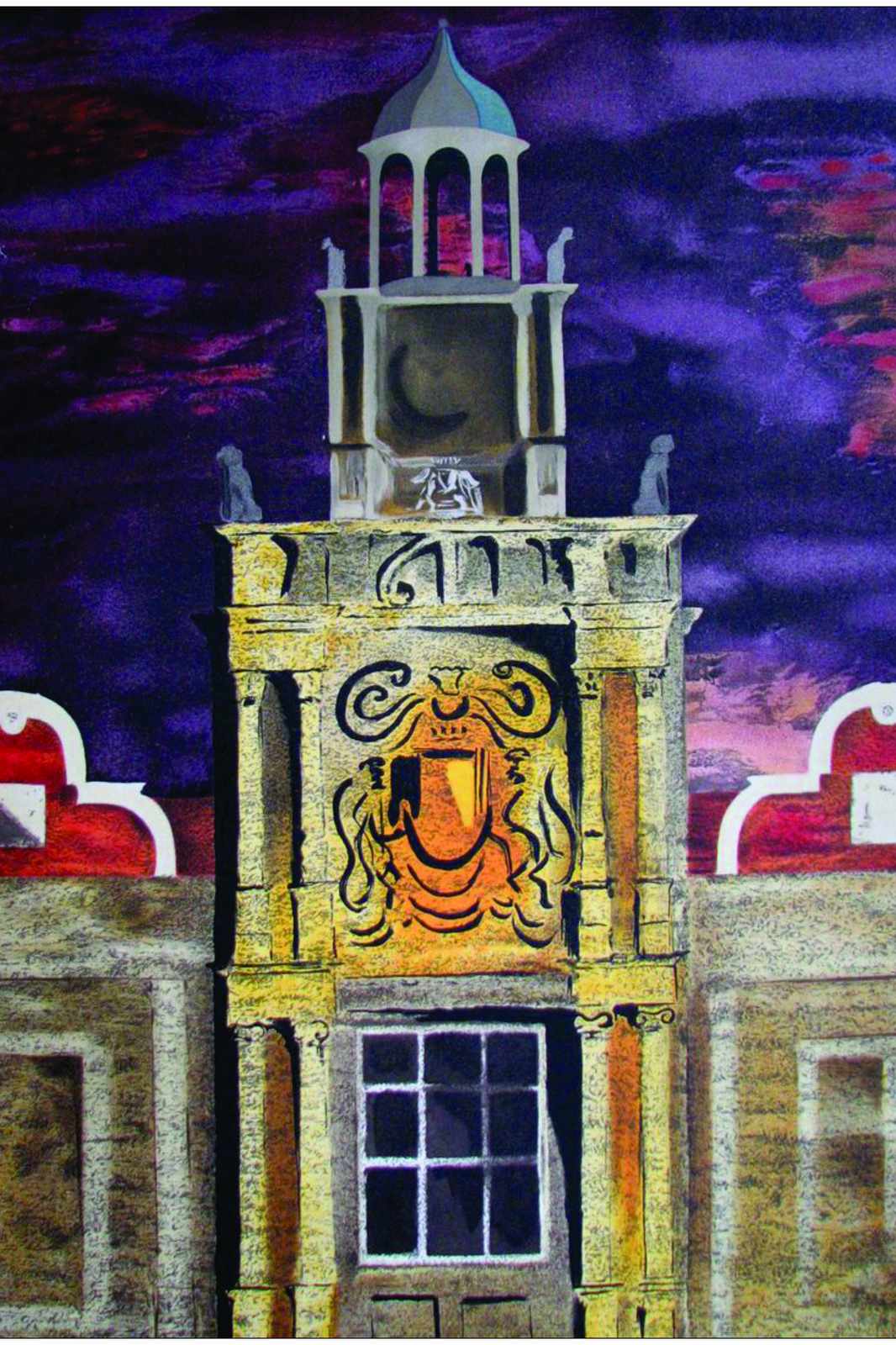 Dramatic Victorian Clock Tower Wall Art