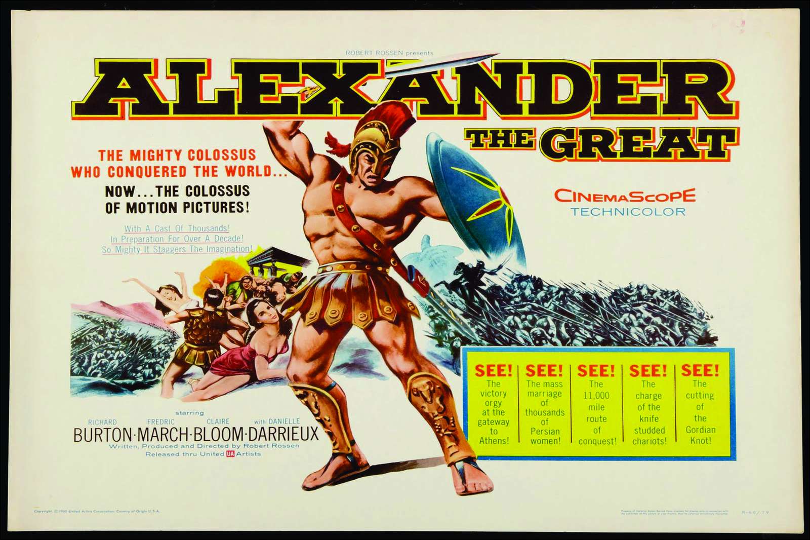 Alexander the Great Epic Film Poster Wall Art