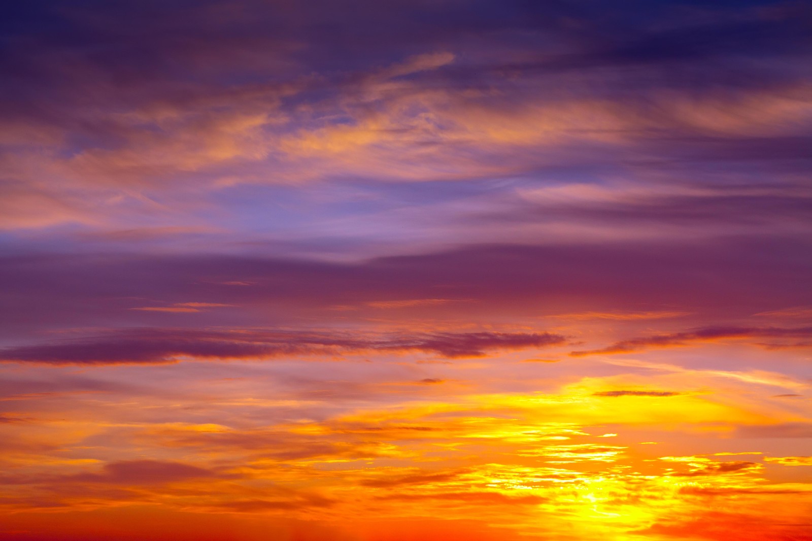 Vibrant Sunset Sky Wall Art