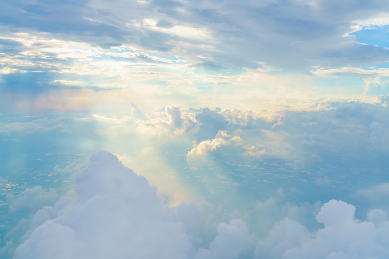 Serene Sky Rays Wall Art