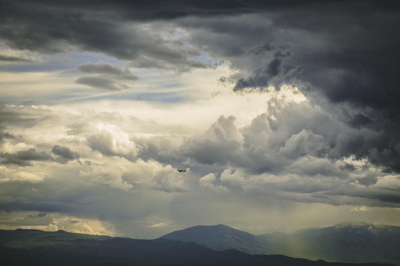 Dramatic Sky & Airplane Wall Art