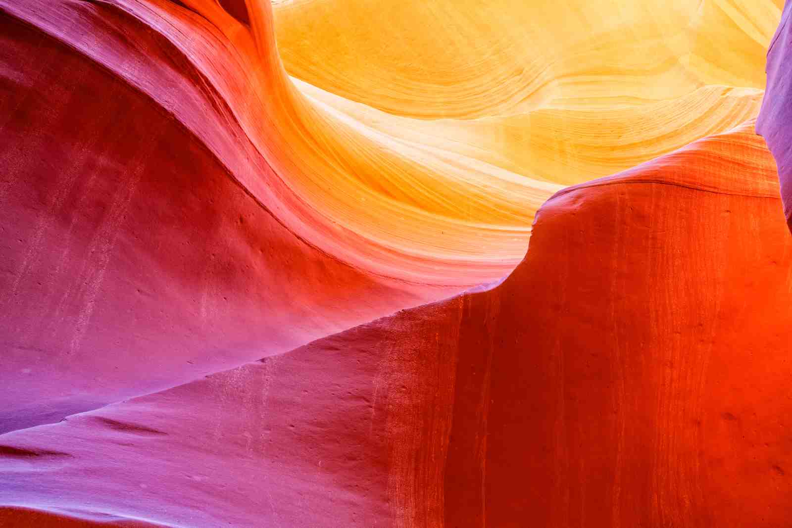 Vibrant Canyon Swirls Wall Art