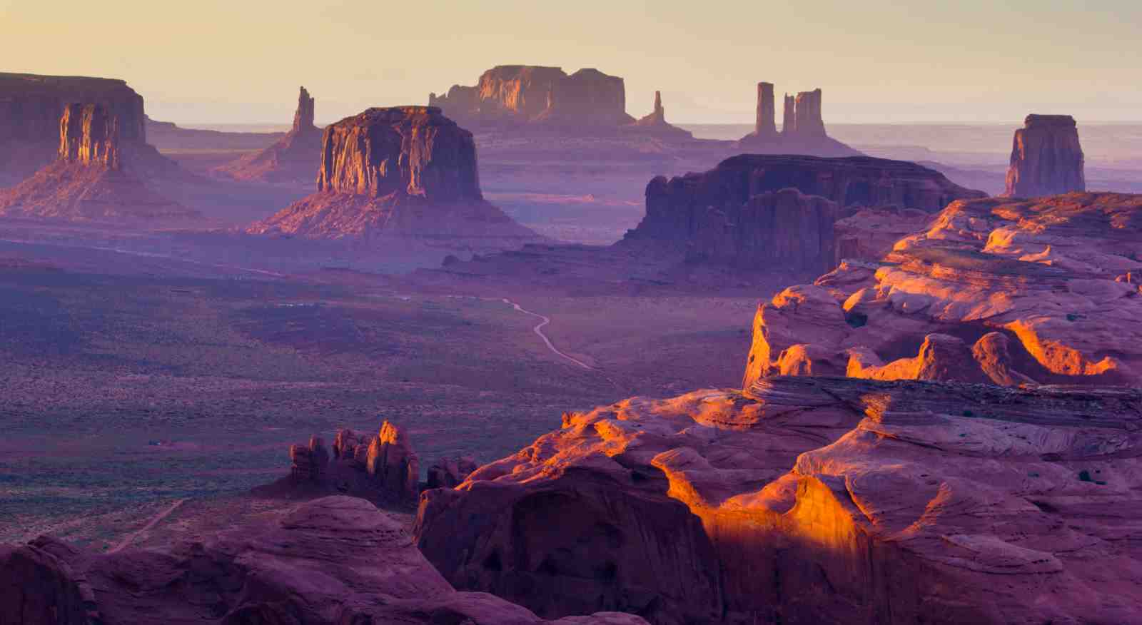 Monument Valley Sunset Desert Wall Art