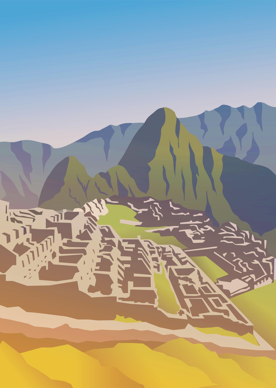 Machu Picchu Landscape Wall Art Wall Art