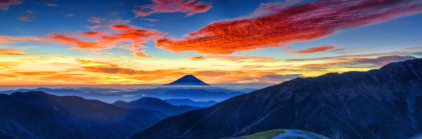 Majestic Fuji Sunrise Mountain Wall Art