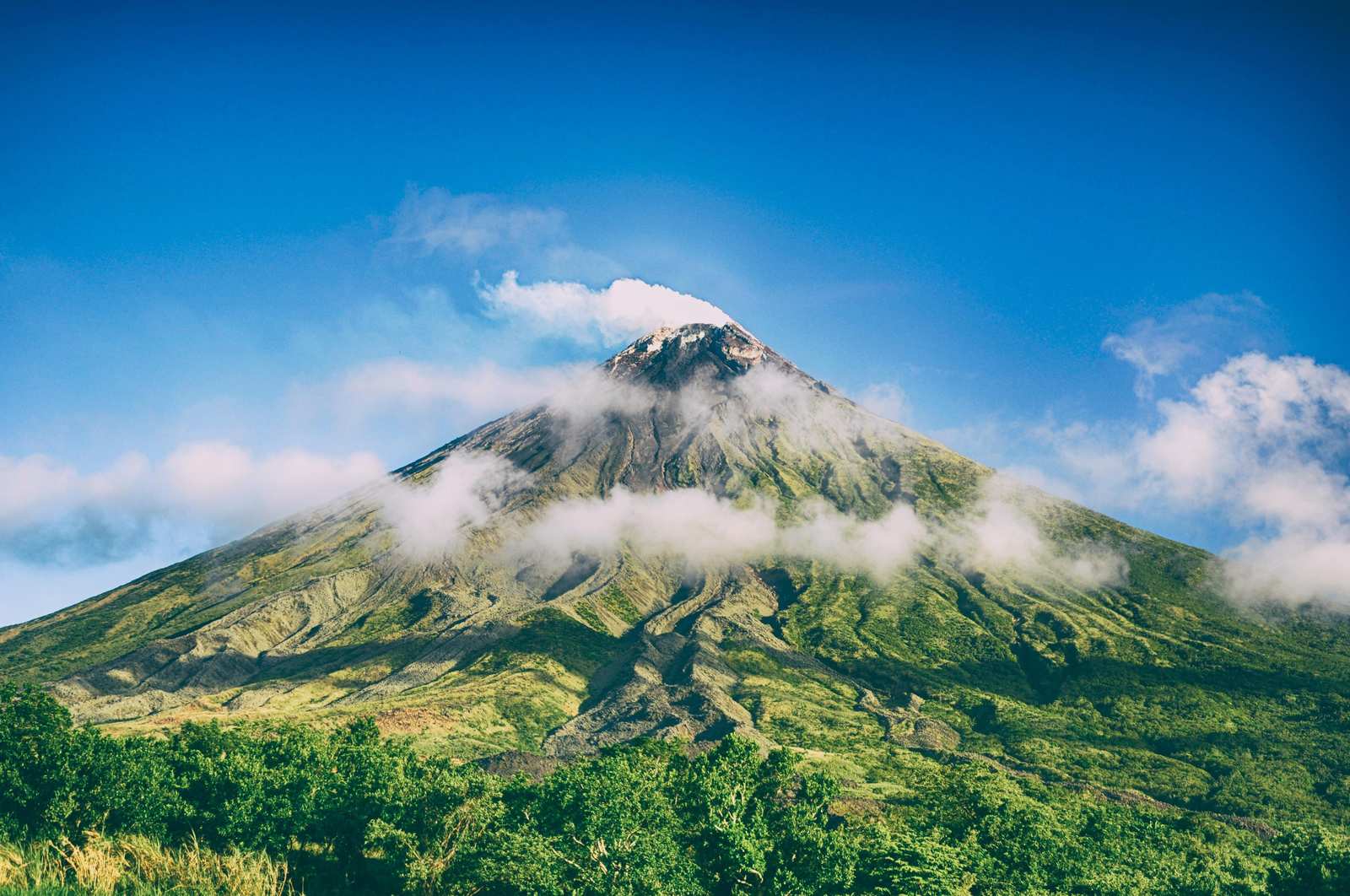 Majestic Volcano Landscape Wall Art
