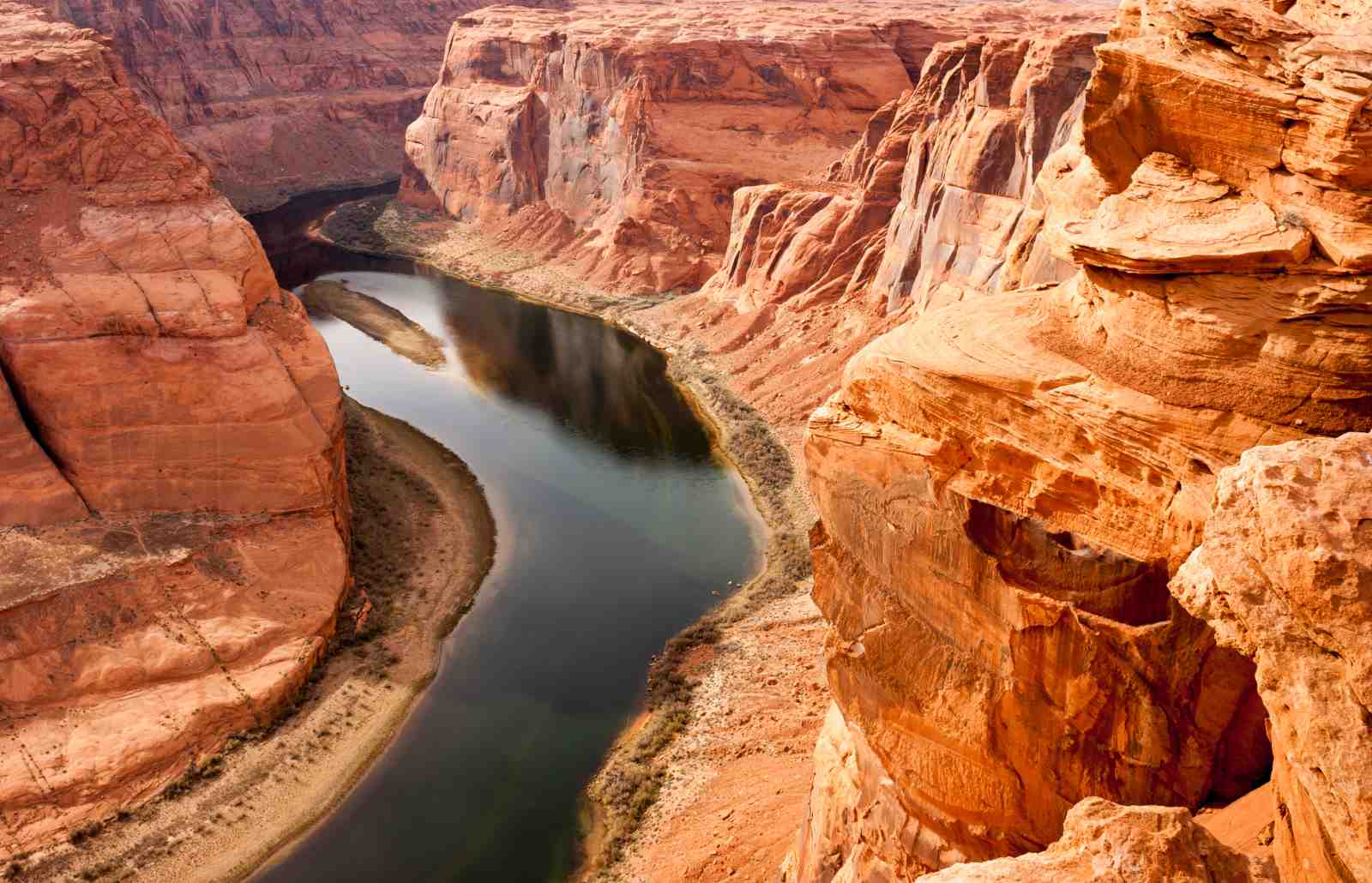 Horseshoe Bend Desert River Wall Art