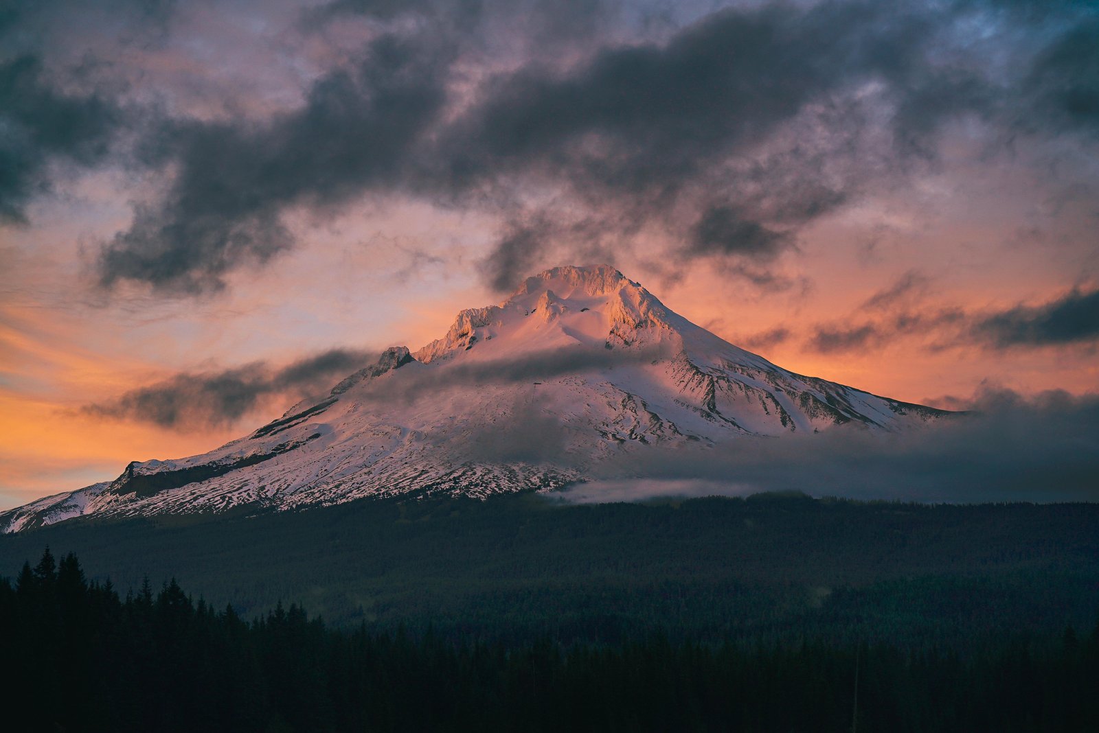 Majestic Mountain Sunset Landscape Wall Art
