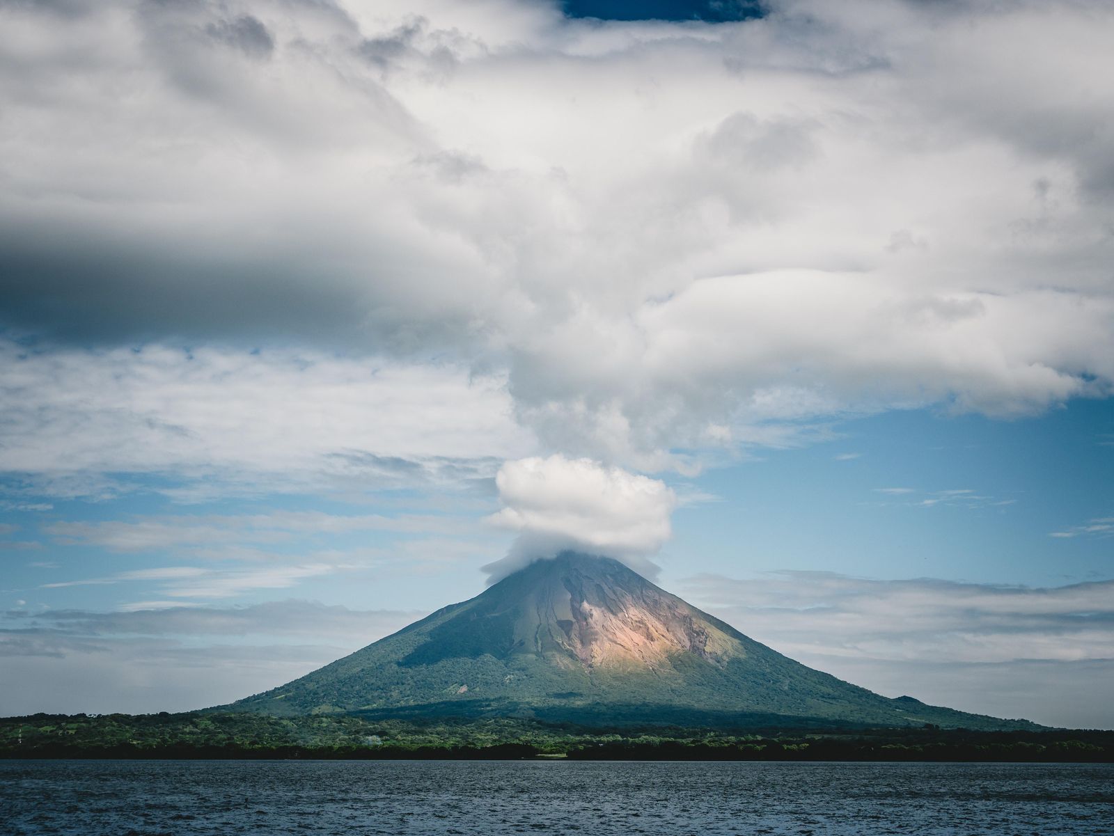 Misty Volcano Landscape Wall Art Wall Art