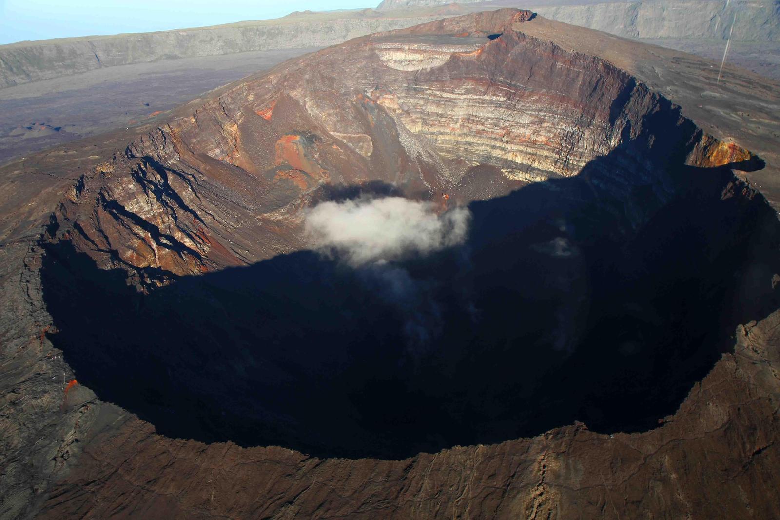 Dramatic Volcano Crater Landscape Wall Art