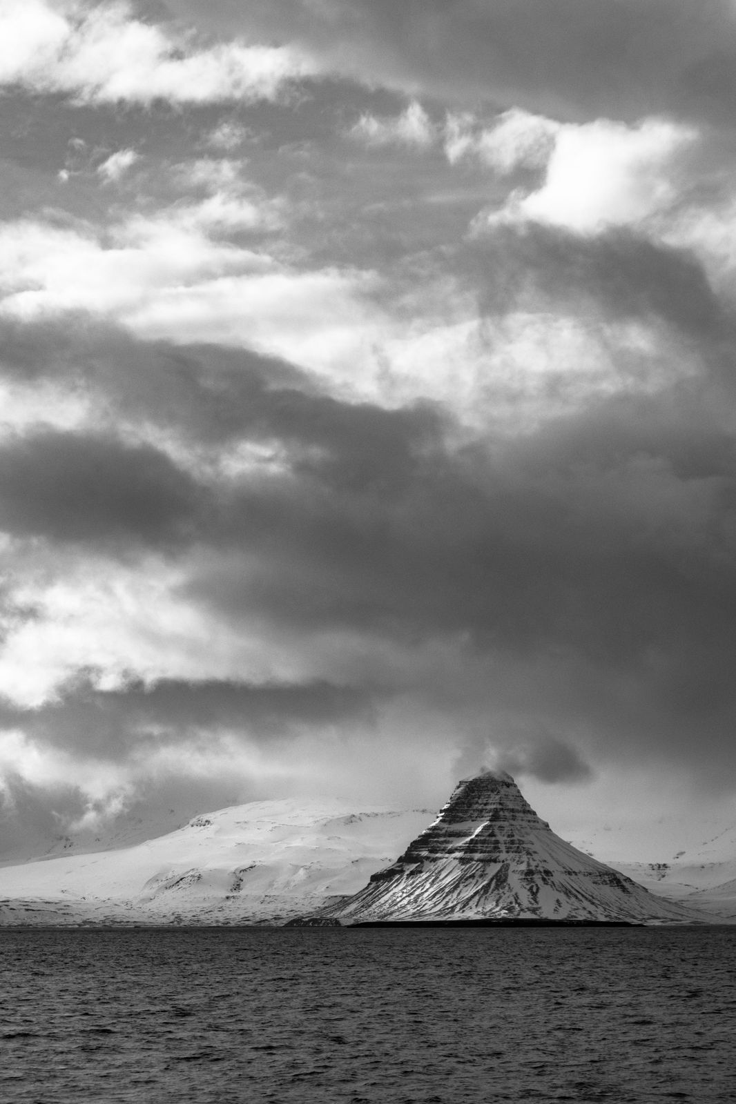 Dramatic Kirkjufell Mountain Iceland Wall Art