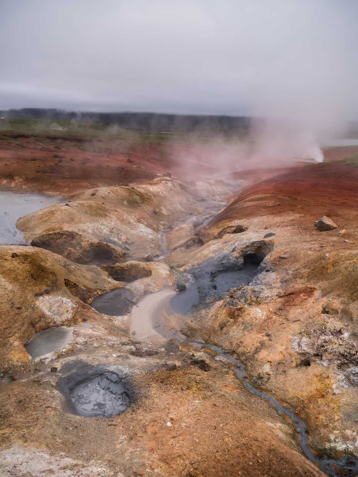 Icelandic Geothermal Landscape Wall Art