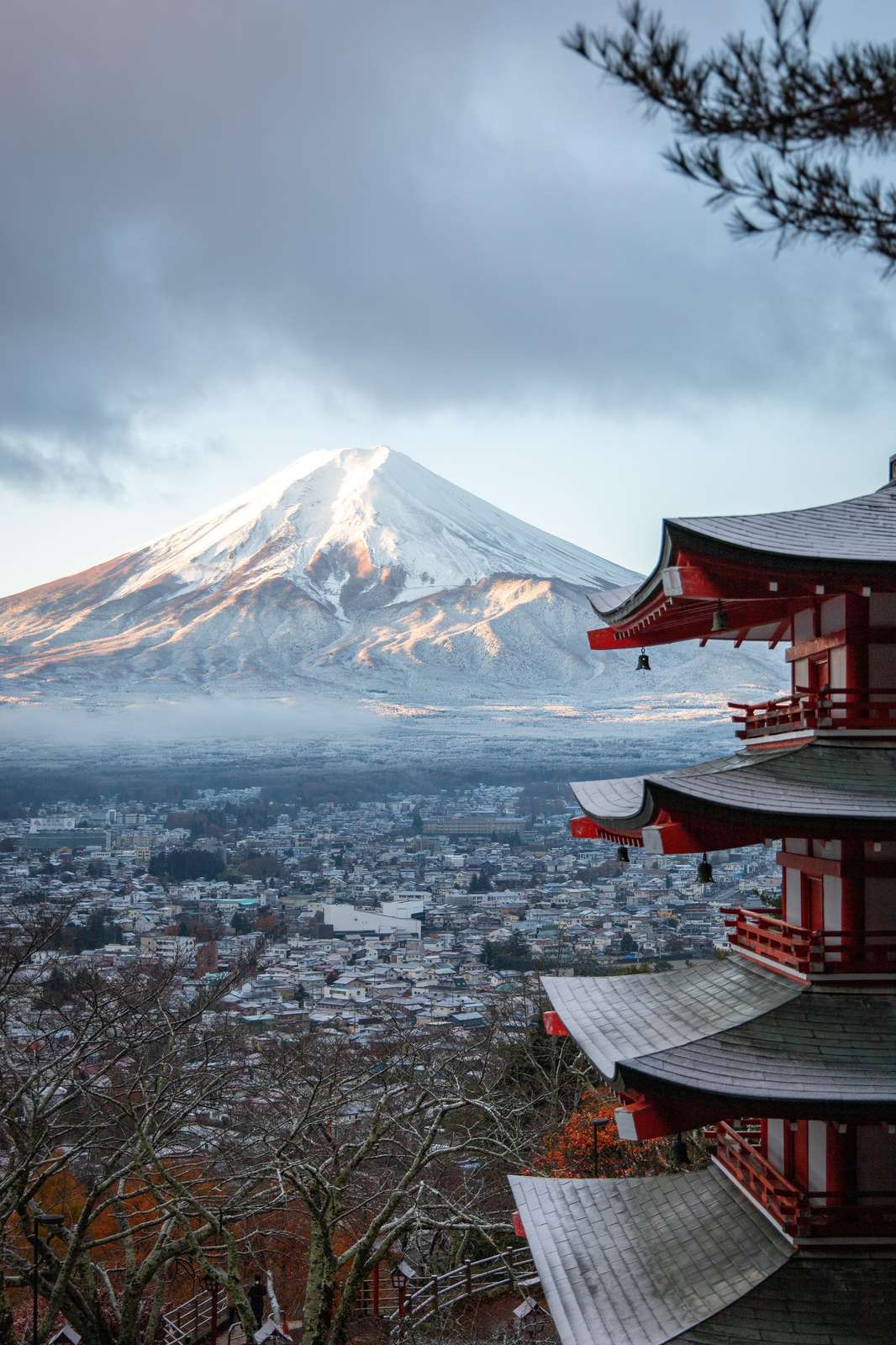 Majestic Fuji & Pagoda Japan Wall Art