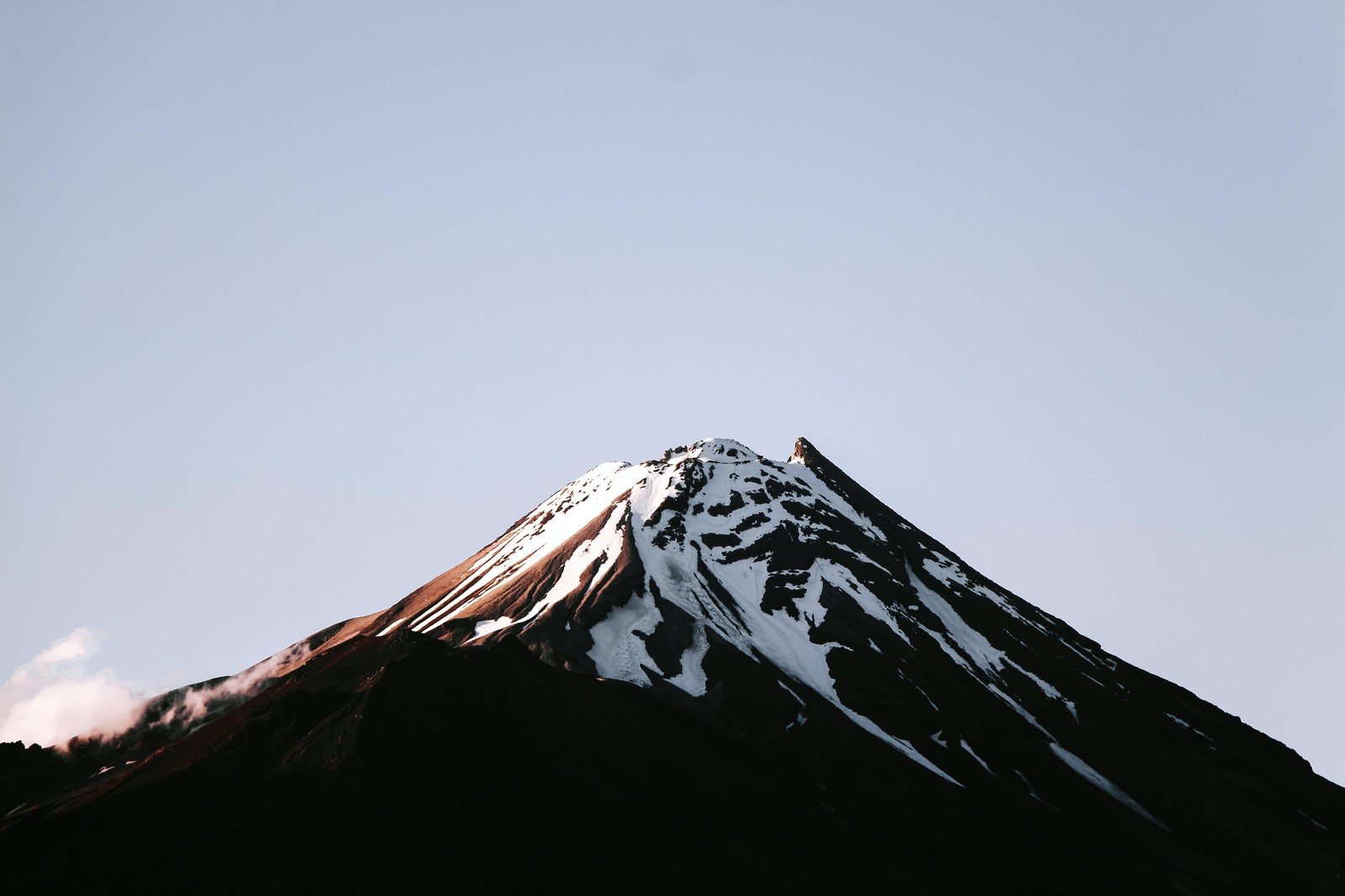 Majestic Volcano Snow Peak Landscape Wall Art