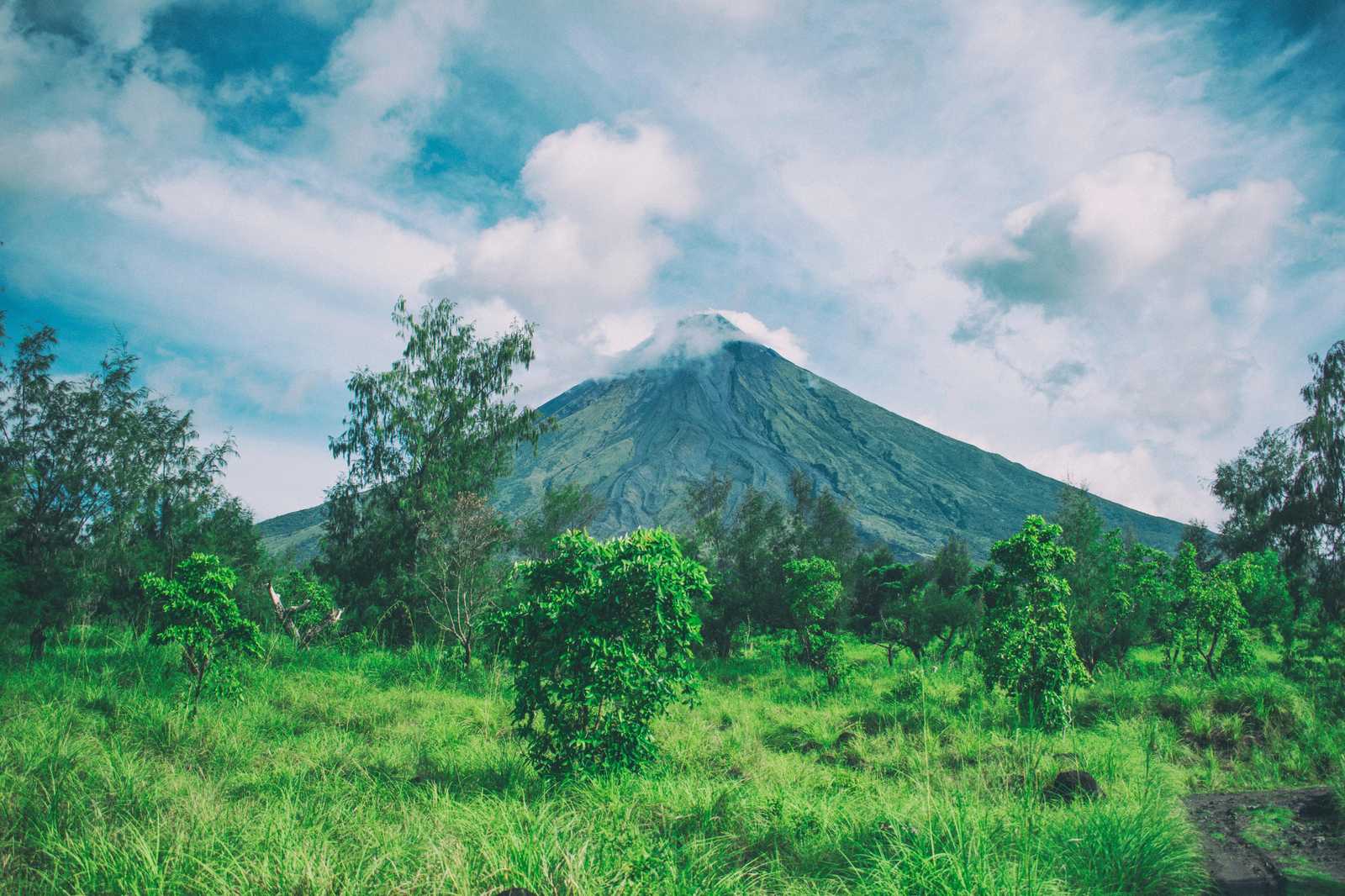 Majestic Volcano Landscape Wall Art
