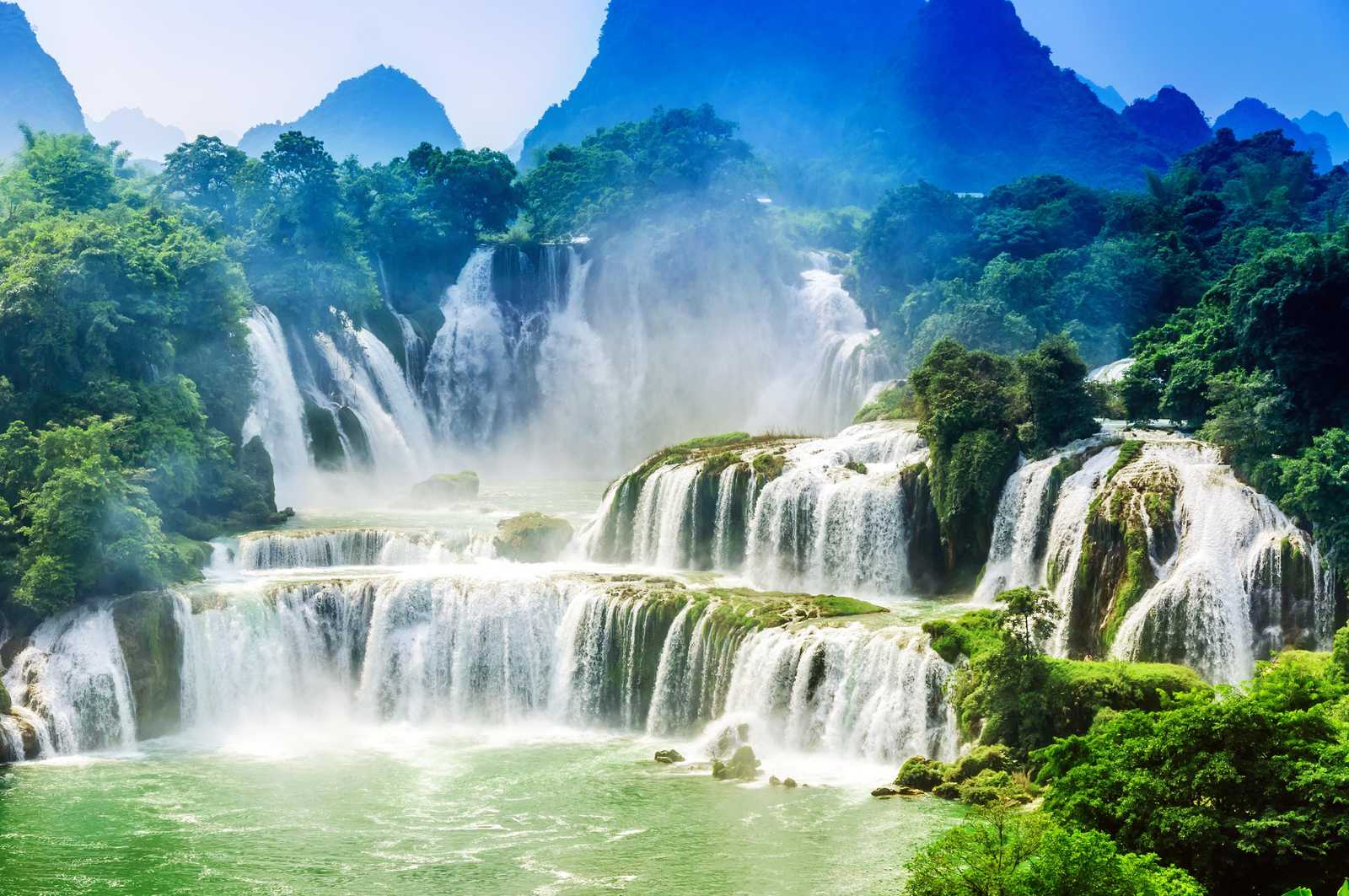Majestic Waterfall Landscape Wall Art