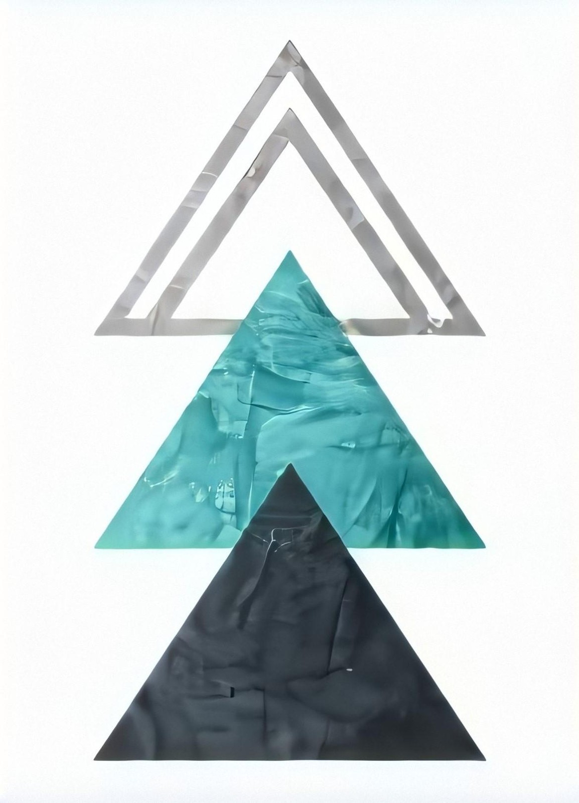 Abstract Geometric Ascent Wall Art