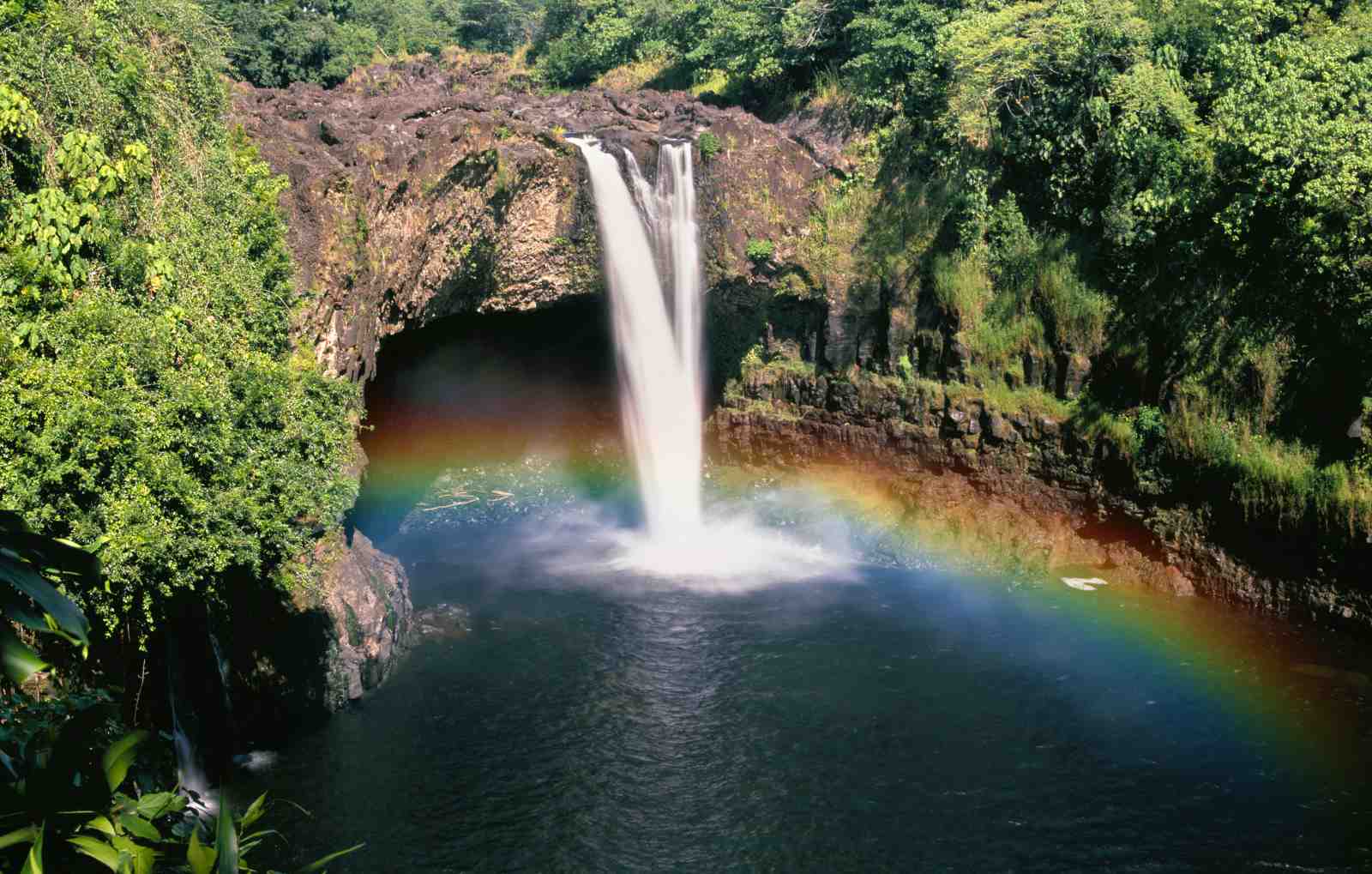 Rainbow Waterfall Serenity Wall Art