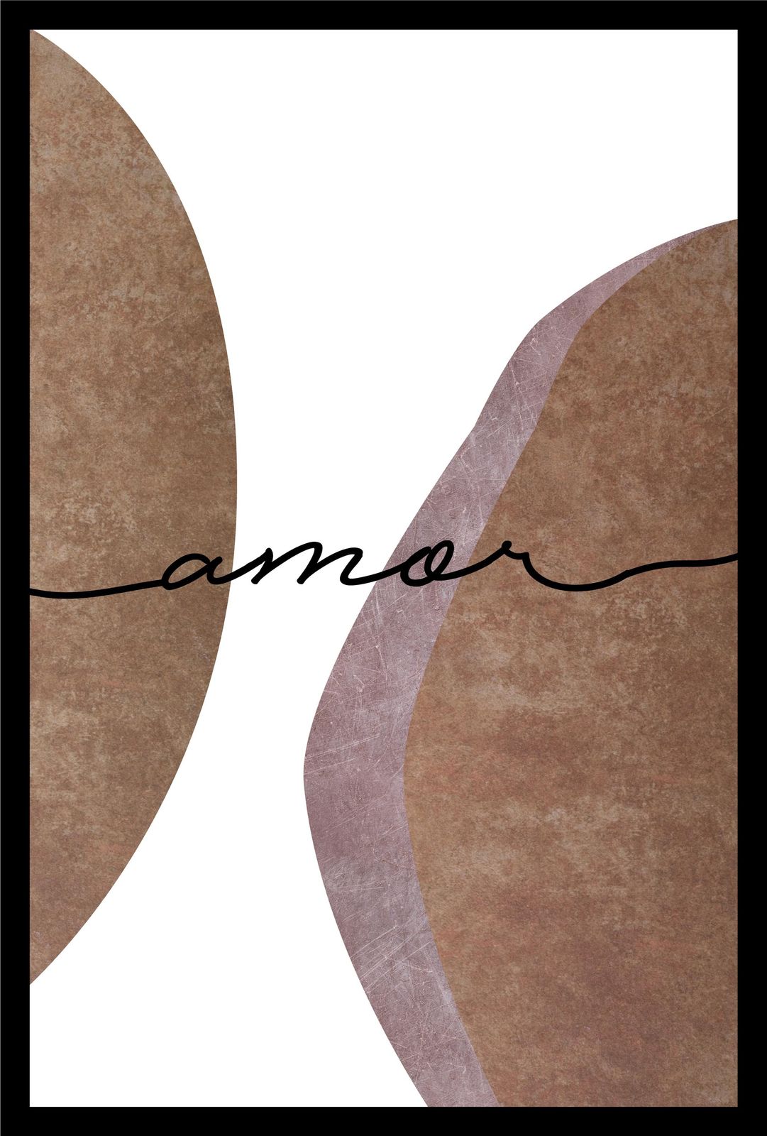 Modern Abstract Amor Wall Art Wall Art